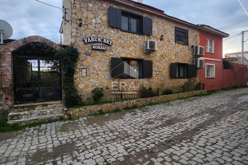  AYVALIK KÜÇÜKKÖY’DE TAMAMEN RESTORE EDİLMİŞ, BAHÇELİ TAŞ EV