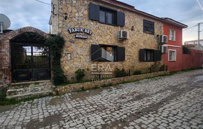  AYVALIK KÜÇÜKKÖY’DE TAMAMEN RESTORE EDİLMİŞ, BAHÇELİ TAŞ EV