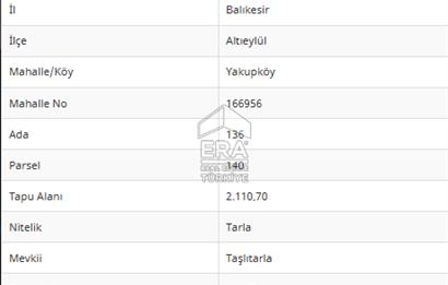 ERA PORT GÜVENCESİYLE YAKUPKÖY'DE SATILIK TARLA