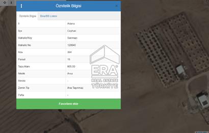 ADANA/CEYHAN/SARIMAZI MAH. YATIRIM'IN YENİ ADRESİN'DE ARSA