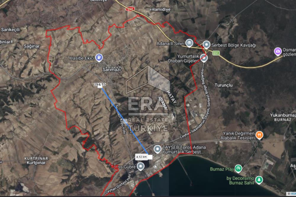 ADANA/CEYHAN/SARIMAZI MAH. YATIRIM'IN YENİ ADRESİN'DE ARSA