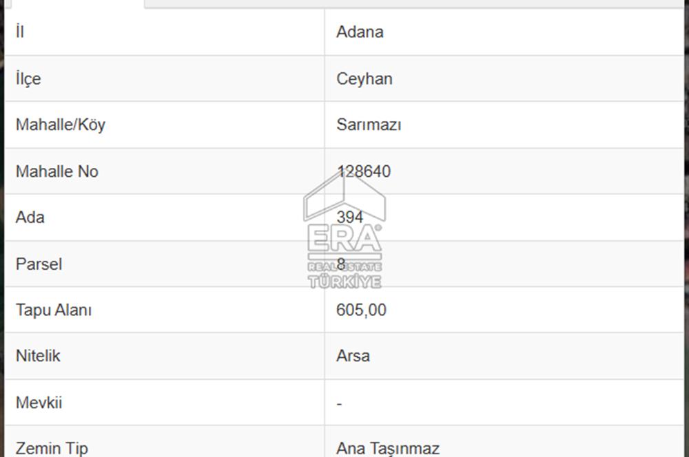 ADANA/CEYHAN/SARIMAZI MAH. YATIRIM'IN YENİ ADRESİ SATILIK ARSA