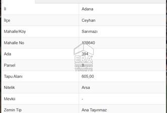 ADANA/CEYHAN/SARIMAZI MAH. YATIRIM'IN YENİ ADRESİ SATILIK ARSA - 8 - 14576