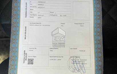 KIRIKKALE HASANDEDE YOLA 65M TEMELİ YAPI RUHSATI HAZIR