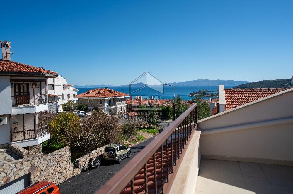  Datça Merkezde Satılık 3+1 Deniz Manzaralı Dubleks Daire