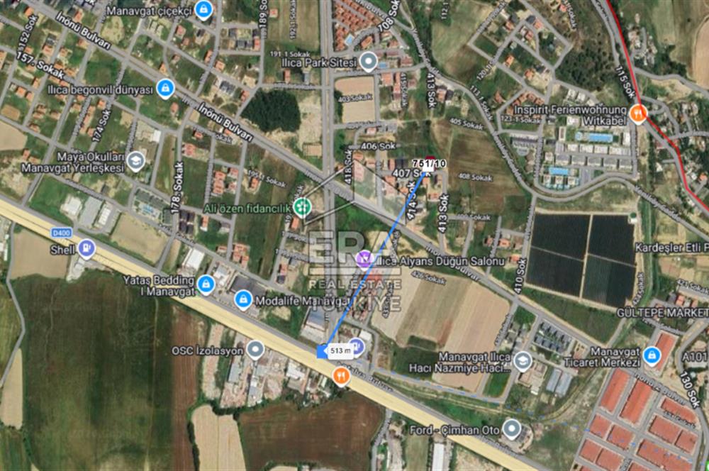 ANTALYA MANAVGAT ILICA MAHALLESİ SATILIK ARSA