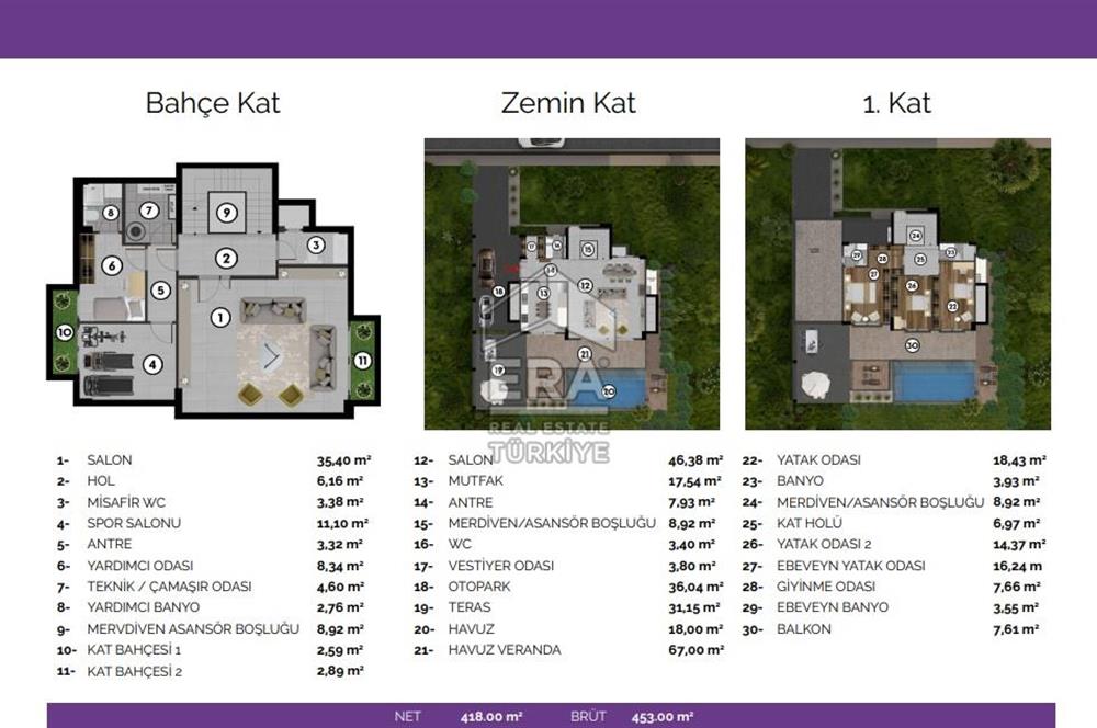 AKASYA COUNTRY villa sitesinde Müstakil - Havuzlu Lüks 6+2 VİLLA