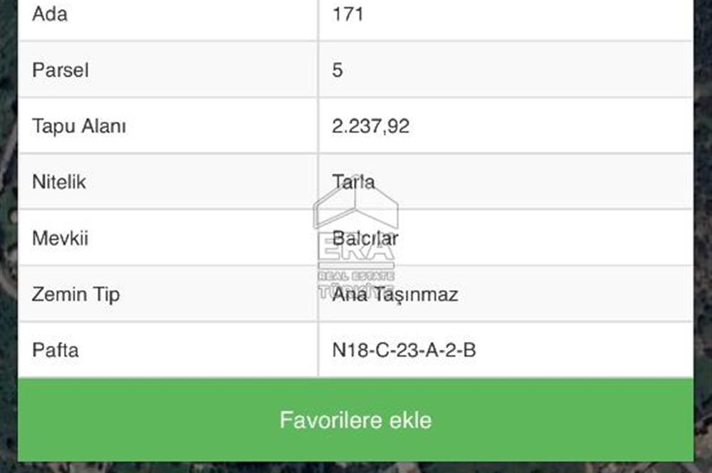BODRUM BİTEZ’DE DENİZ MANZARALI SATILIK TARLA