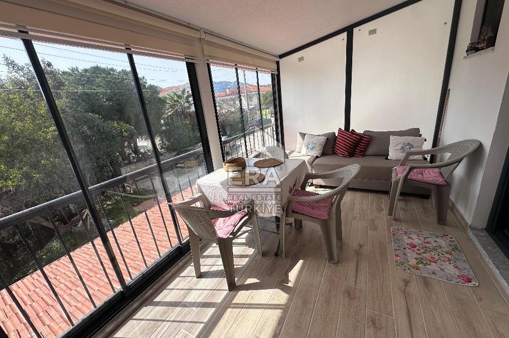 Datça Merkezde Kiralık 2+2 75 m² Deniz Manzaralı Tripleks Daire