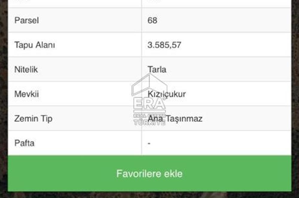 ANTALYA/ALANYA/YAYLA KONAK'DA SATILIK TARLA