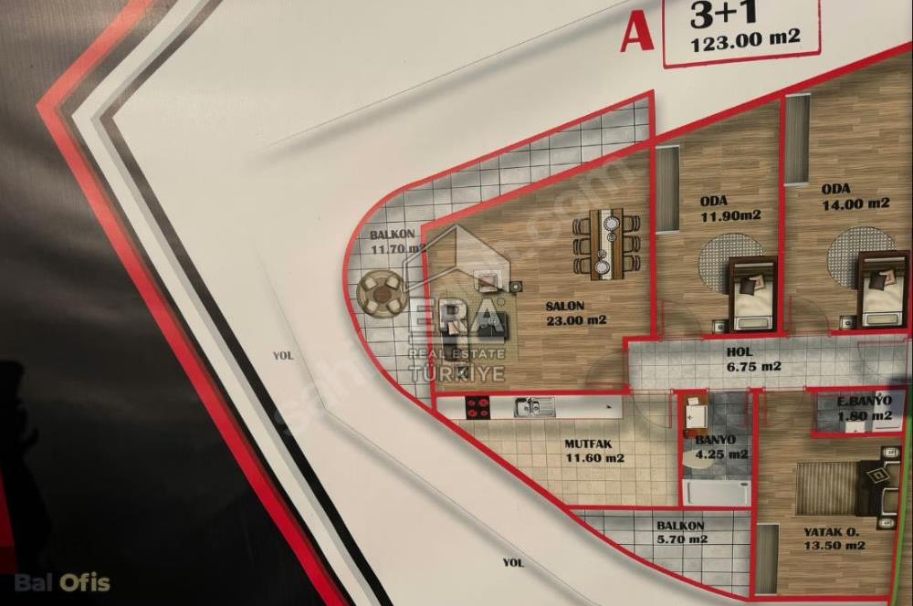2. SAKARYA CADDE ÜZERİ SATILIK 3+1 DAİRE ERA SÖZ GAYRİMENKUL