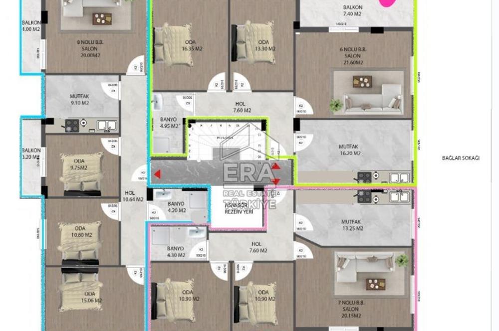 2. SAKARYA MH. 3+1 SATILIK DAİRE ERA SÖZ GAYRİMENKUL