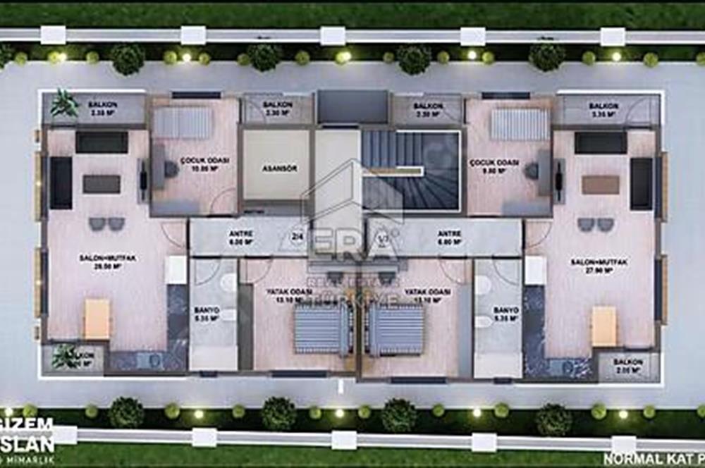 MANAVGAT HISAR'DA SATILIK 4 + 1 LÜKS DUBLEKS.( PROJEDEN )