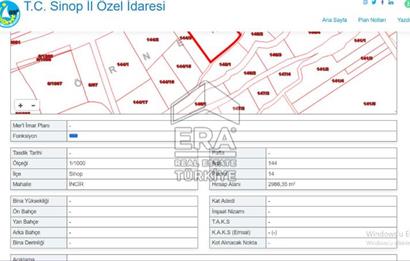 SİNOP İNCİR'DE ÇEVREYOLUNA CEPHE 3 DÖNÜM TEK TAPU SATILIK TARLA