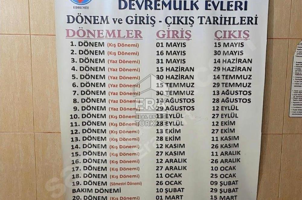 ERA PORT GÜVENCESİYLE EDREMİT ENTUR 2. DÖNEM DEVRE MÜLK