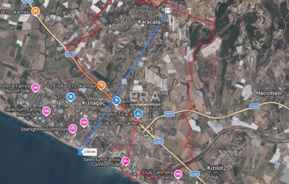 MANAVGAT KARACALAR MAHALLESİN'DE 2.604 M2 SATILIK TARLA 
