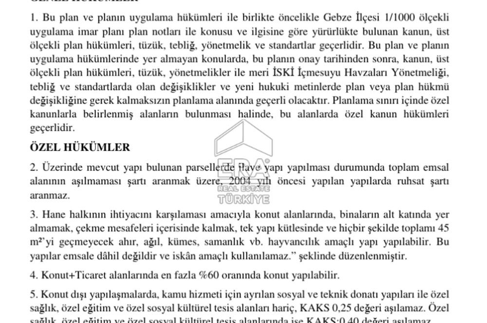 Gebze Kargalı'da Satılık 1.524 m² İmarlı Arsa