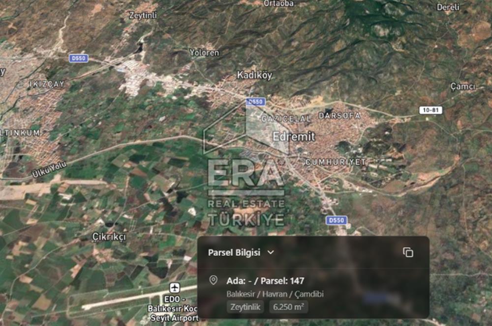 Era Söz'den Havran'da Kadastral Yola Cephe Zeytinlik