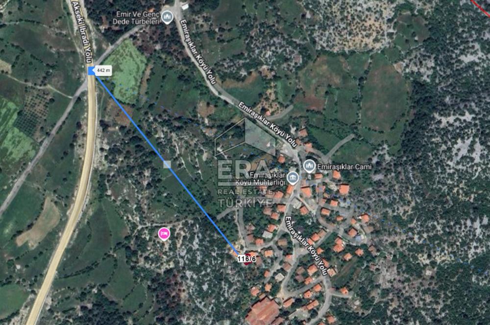 ANTALYA AKSEKİ EMİRAŞIKLAR MAHALLESİ SATILIK TEK TAPU TARLA