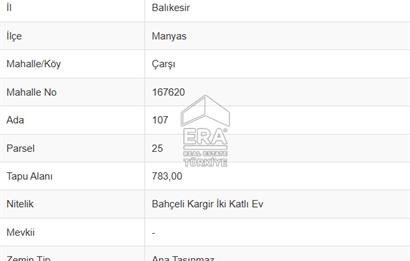 Manyas Çarşı Mah. 783m2 Kat Karşılığı & Kentsel Dönüşüm
