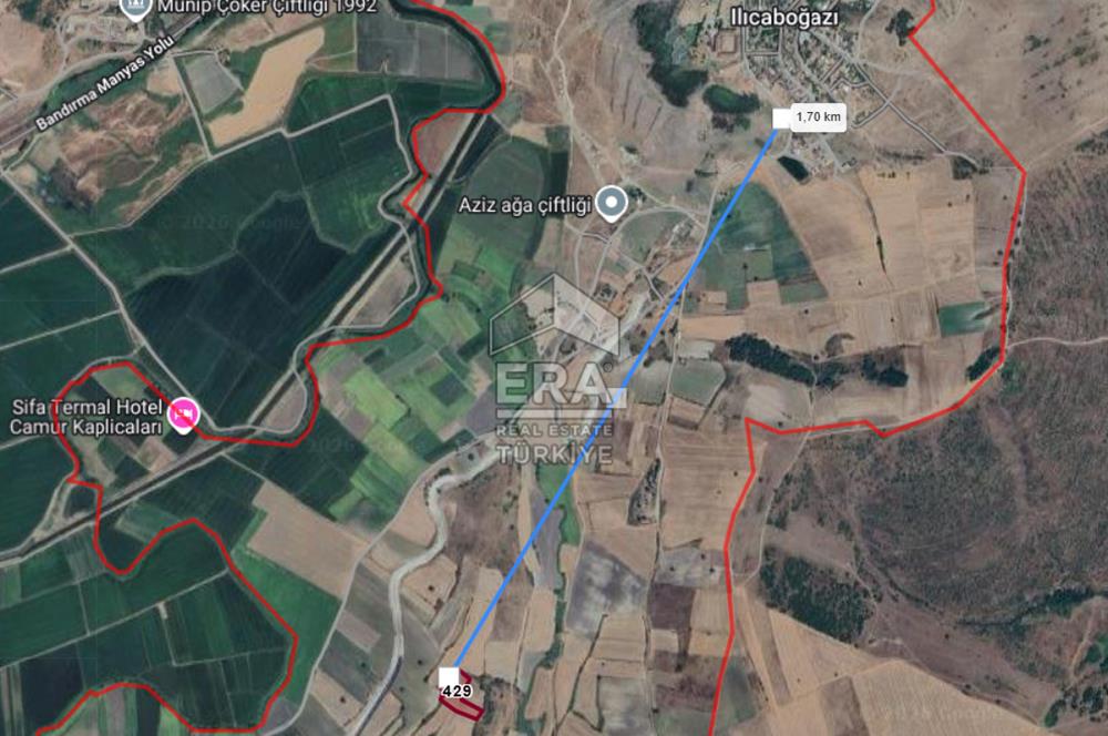 Susurluk'ta Sulama Kanalına 120m Mesafede Tarla
