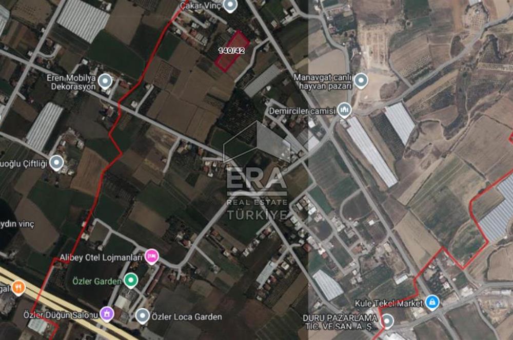 DEMİRCİLER MAHALLESİ'NDE 1636 M2 SATILIK TARLA 