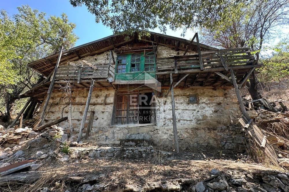 ANTALYA AKSEKİ ÇINARDİBİ MAHALLESİ SATILIK TAŞ EV ve ARAZİ