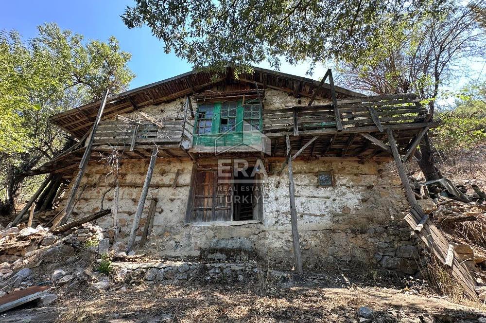 ANTALYA AKSEKİ ÇINARDİBİ MAHALLESİ SATILIK TAŞ EV ve ARAZİ