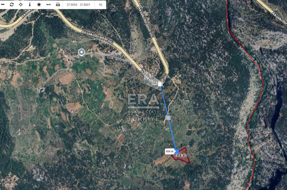 ANTALYA İBRADI DÜZLEN MAHALLESİ SATILIK TEK TAPU TARLA