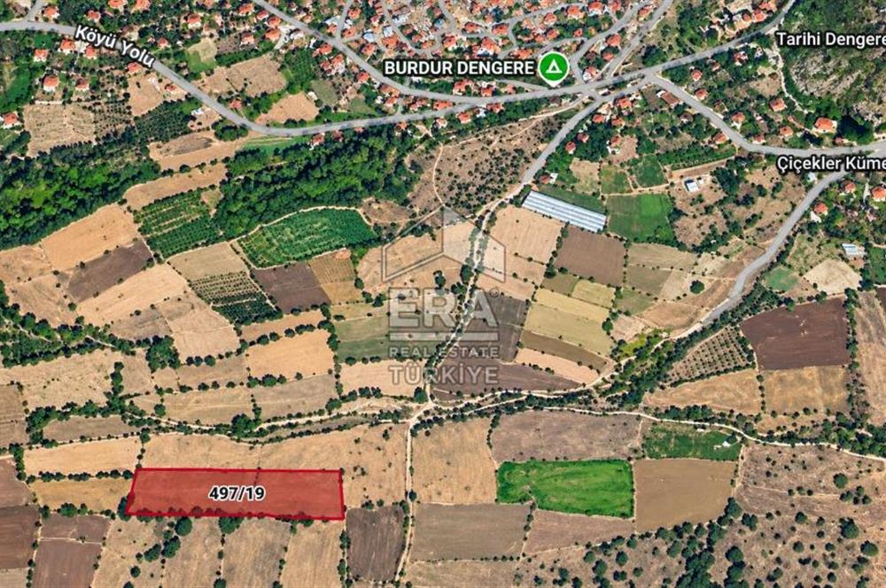 BURDUR İLİ ÇAVDIR 'DENGERE'BÖLMEPINAR'DA 6,800 m2 TEK TAPU TARLA