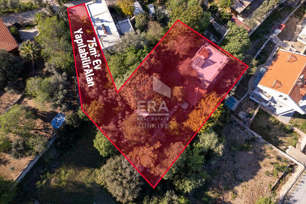 Eski Datça'da Satılık 831m2 Arsa Paylı 140m2 3+1 Müstakil Villa